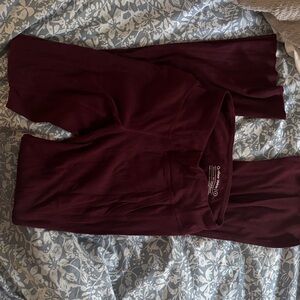 Outdoor Voices Deep Red Flare Leggings